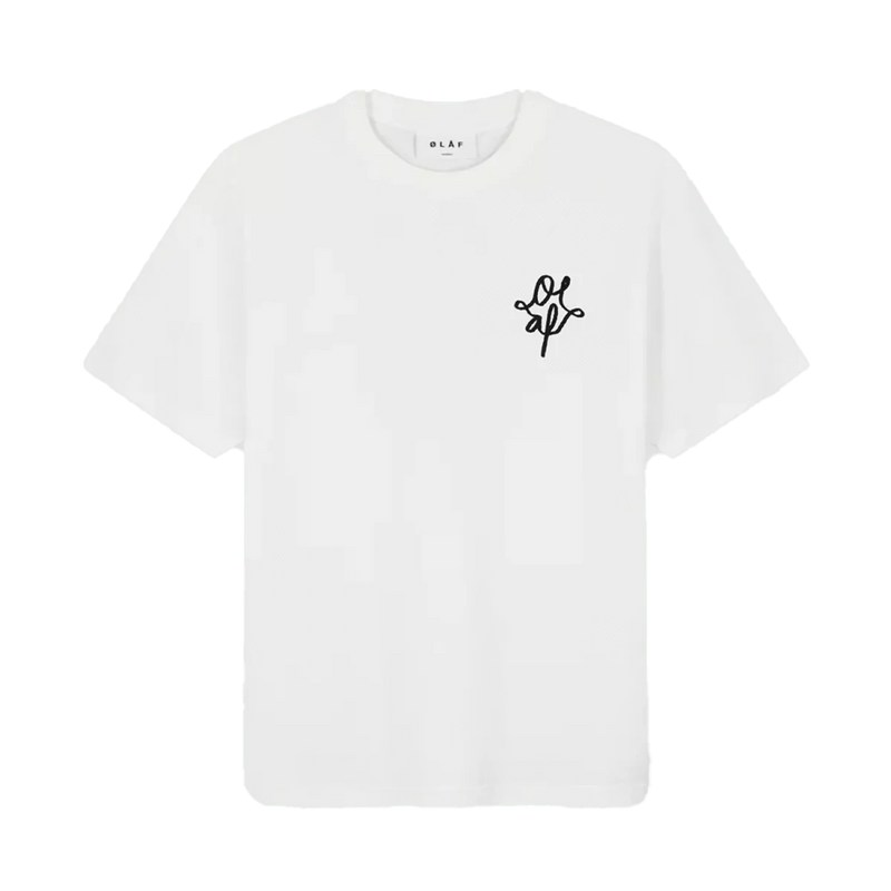 OLAF M T-SHIRT XS / WIT Olaf Monogram Graphic T-Shirt Wit - Match Laren