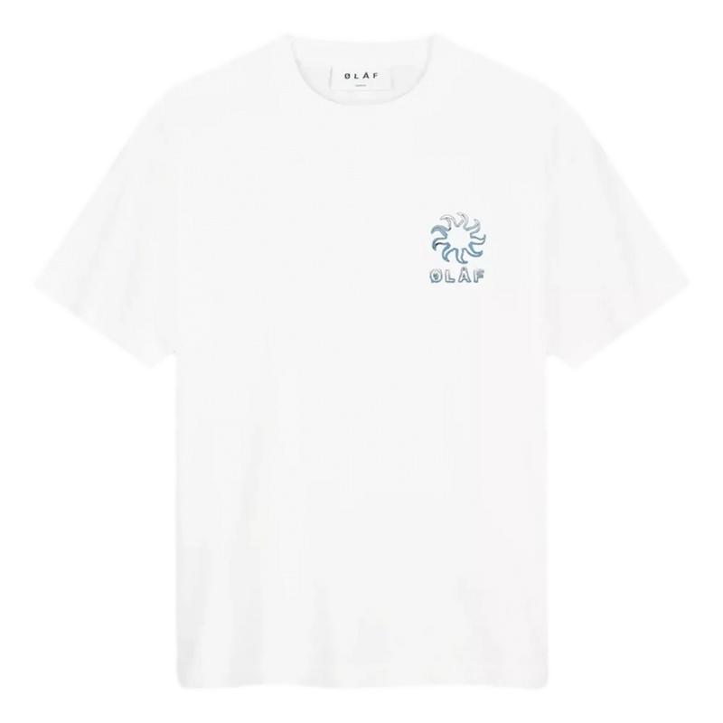 OLAF M T-SHIRT XS / WIT Olaf T-Shirt Gradient Sun Wit - Match Laren