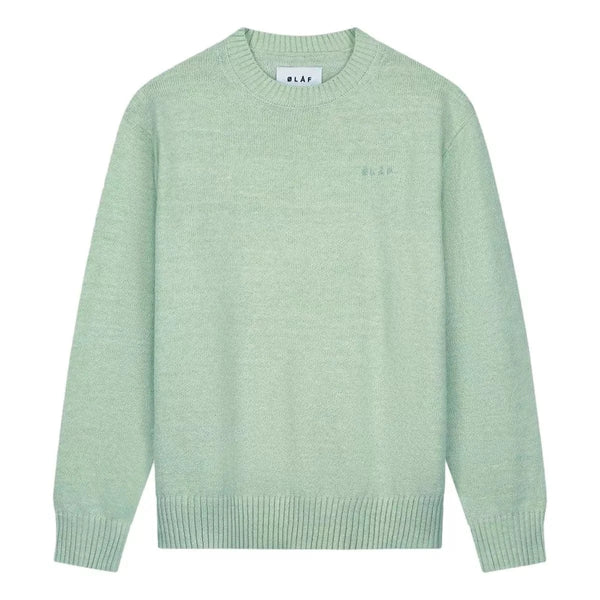 OLAF M TRUI M / LICHT GROEN Olaf Essential Knit Trui Licht Groen - Match Laren