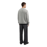 OLAF M TRUI Olaf Sweater Essential Knitted Grijs Melee - Match Laren