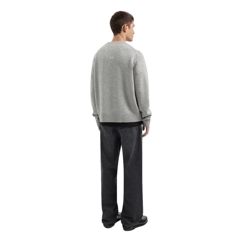 OLAF M TRUI Olaf Sweater Essential Knitted Grijs Melee - Match Laren