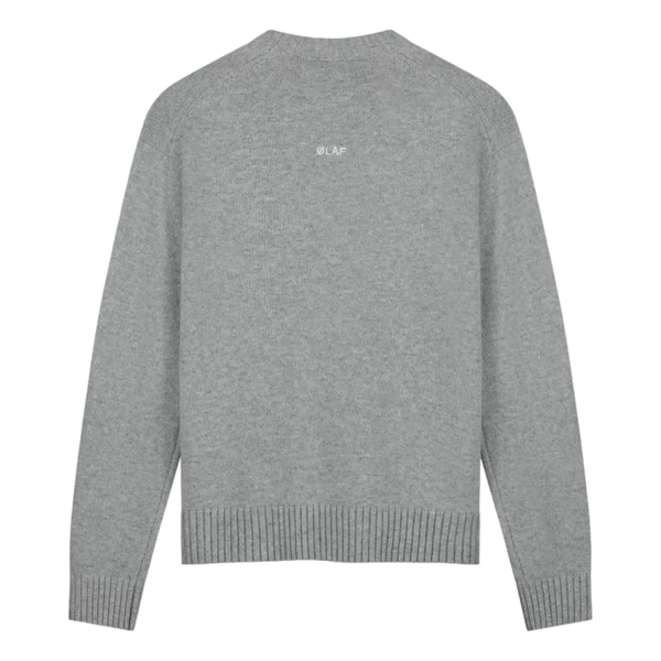 OLAF M TRUI Olaf Sweater Essential Knitted Grijs Melee - Match Laren