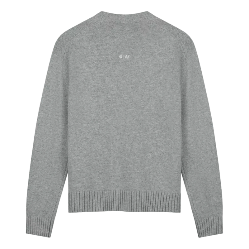 OLAF M TRUI Olaf Sweater Essential Knitted Grijs Melee - Match Laren