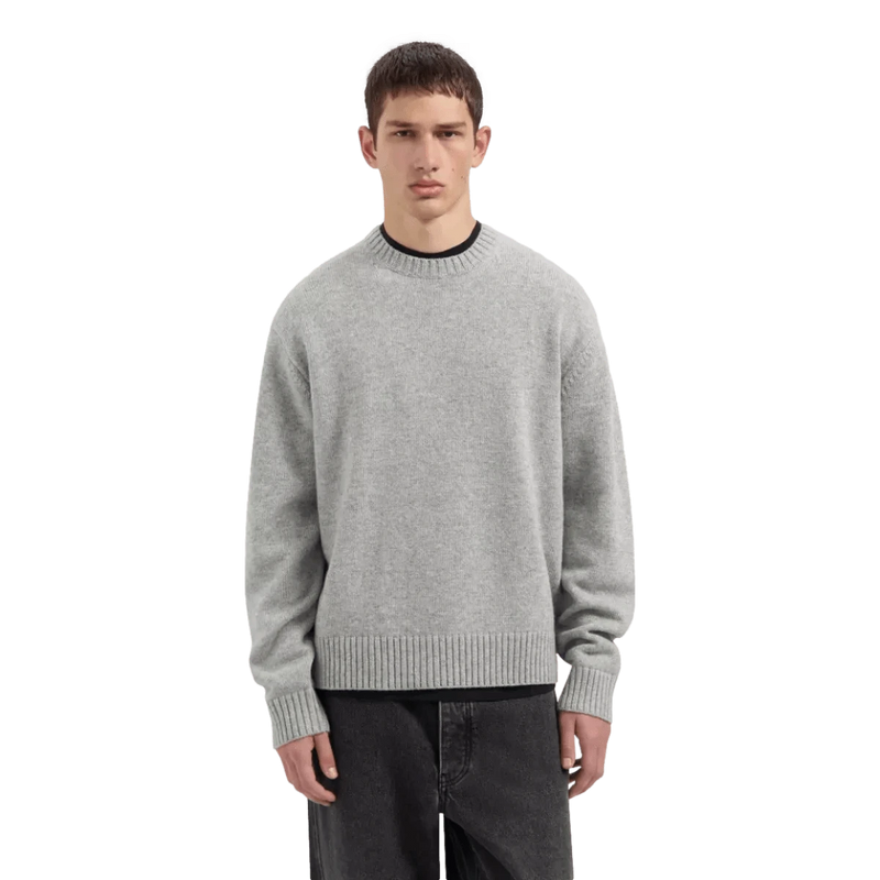 OLAF M TRUI Olaf Sweater Essential Knitted Grijs Melee - Match Laren