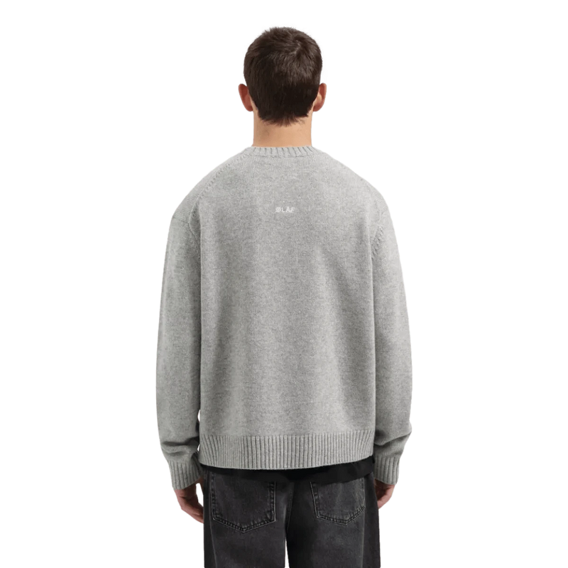 OLAF M TRUI Olaf Sweater Essential Knitted Grijs Melee - Match Laren