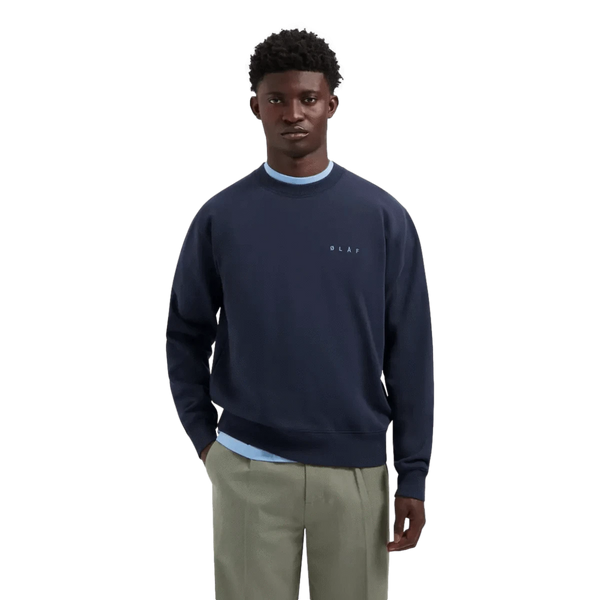 OLAF M TRUI Olaf Sweater Lined Face Marine - Match Laren