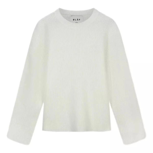 OLAF M TRUI S / ECRU Olaf Signature Knitted Crewneck Trui Crème - Match Laren
