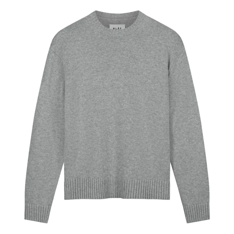 OLAF M TRUI XS / GRIJS MELEE Olaf Sweater Essential Knitted Grijs Melee - Match Laren