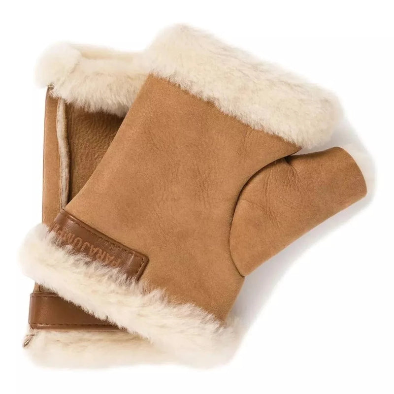 PARAJUMPERS M HANDSCHOENEN L / CAMEL Parajumpers Shearling handschoenen - Match Laren