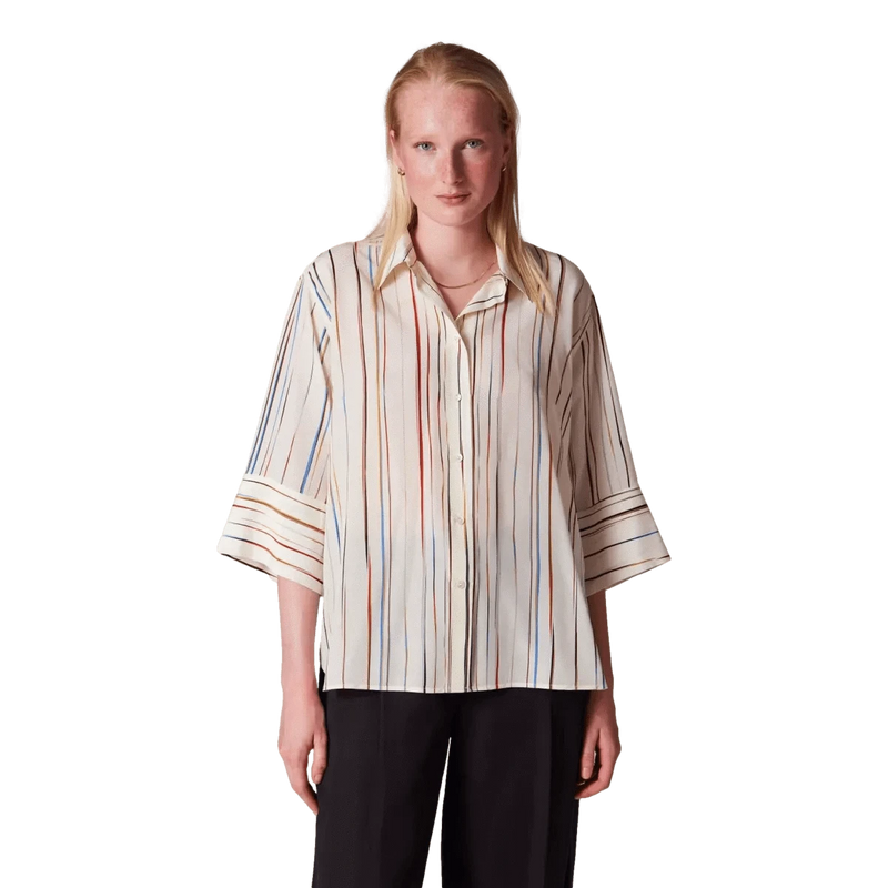 PAUL SMITH M BLOUSE Paul Smith Signature Stripe Silk Shirt - Multicolour