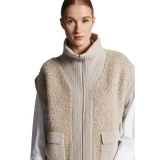 PESERICO M BODYWARMER Peserico Bodywarmer Fur Lichtbruin - Match Laren