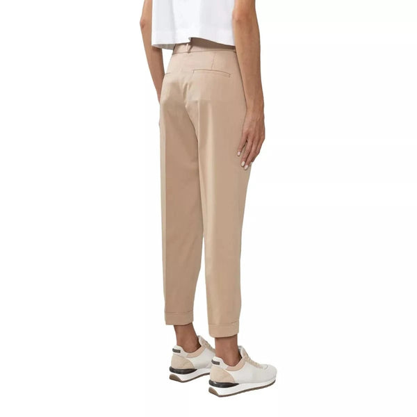 PESERICO M BROEK 38 / CAMEL Peserico Dames Broek Camel - Match Laren