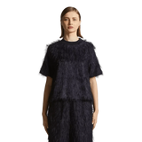 PESERICO M TOP 36 / DONKER BLAUW Peserico T-Shirt Fur Donkerblauw - Match Laren
