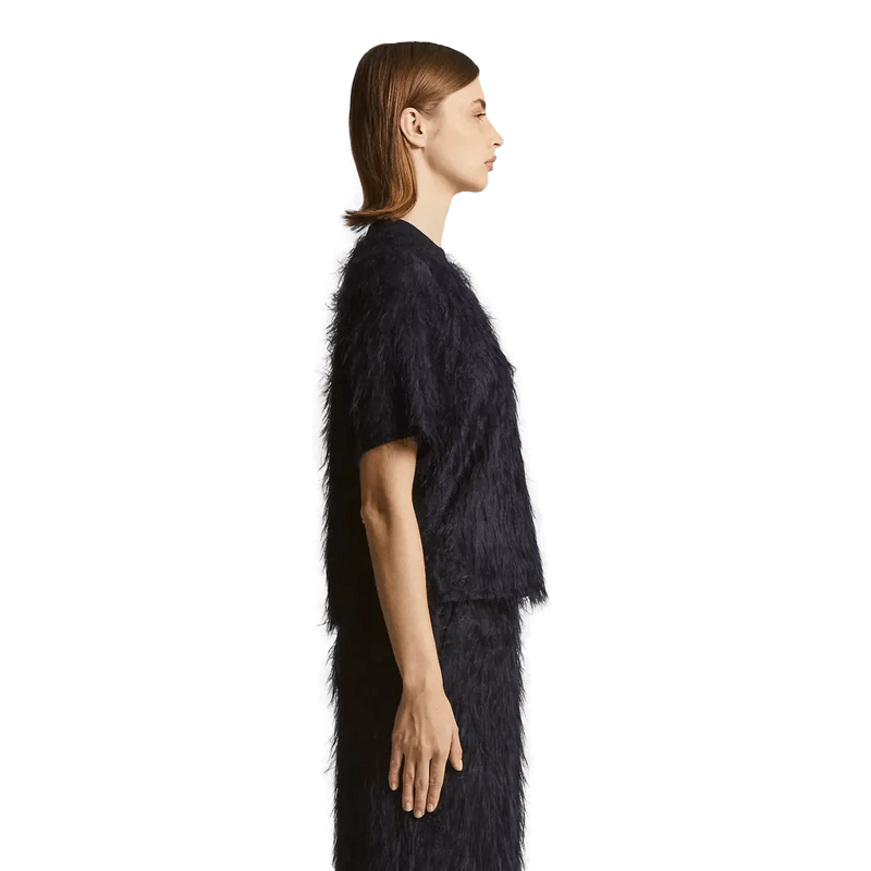 PESERICO M TOP Peserico T-Shirt Fur Donkerblauw - Match Laren