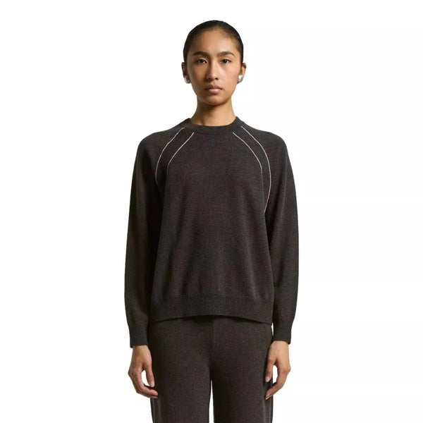 PESERICO M TRUI 34 / DONKERBRUIN Peserico Cashmere Trui Donkerbruin - Match Laren