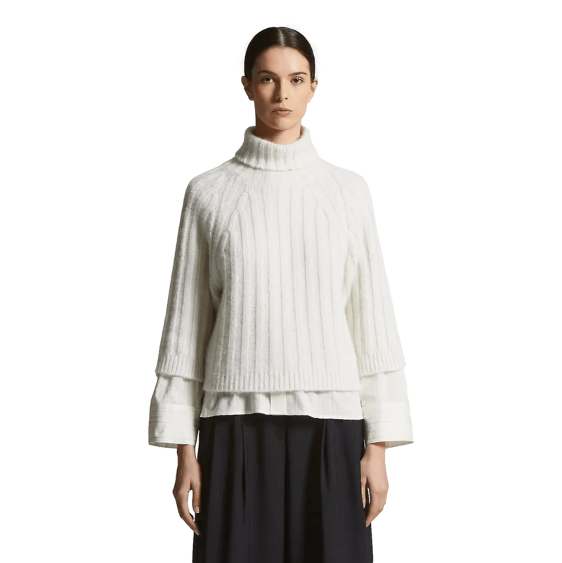 PESERICO M TRUI 36 / OFF WHITE Peserico Trui Kasjmier En Wol Off White - Match Laren