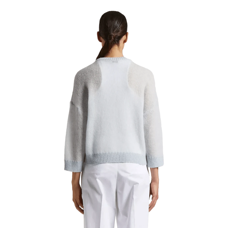 PESERICO M TRUI Peserico Sweater Van Scheerwol en Alpacagaren Lichtgrijs - Match Laren