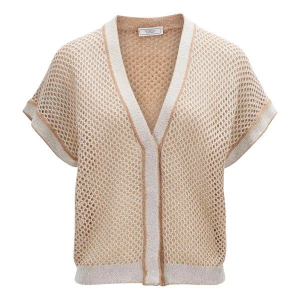 PESERICO M VEST Peserico Cardigan Sand - Match Laren