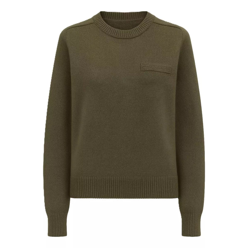PESERICO Peserico Pullover Met Detail Olijfgroen - Match Laren
