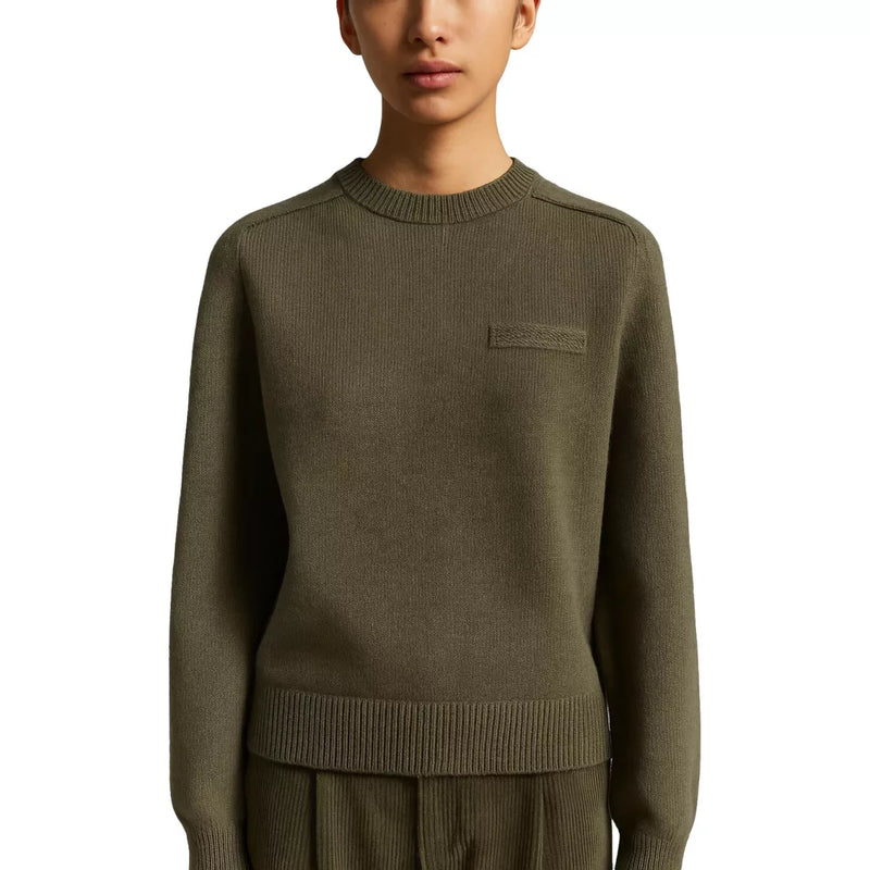 PESERICO Peserico Pullover Met Detail Olijfgroen - Match Laren
