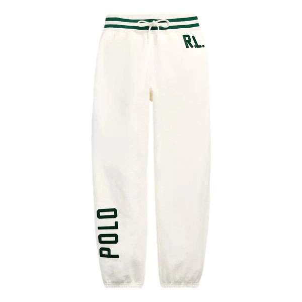 POLO RALPH LAUREN J BROEK L / OFF WHITE COMBI Polo Ralph Lauren Fleece Joggingbroek Off White - Match Laren