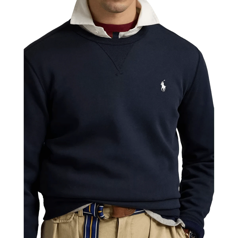 POLO RALPH LAUREN J SWEATER Polo Ralph Lauren Double-Knit Sweater Marine - Match Laren