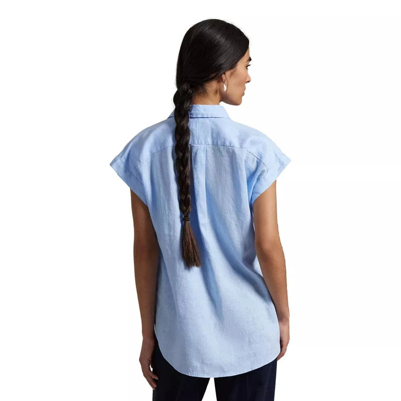 POLO RALPH LAUREN M BLOUSE Polo Ralph Lauren Linnen Blouse Lichtblauw - Match Laren