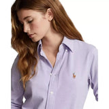 POLO RALPH LAUREN M BLOUSE Polo Ralph Lauren Overhemd Oxford Katoen Lila - Match Laren