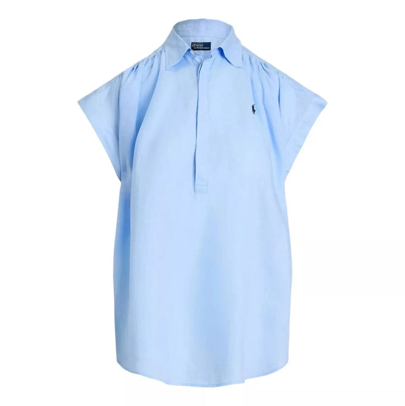 POLO RALPH LAUREN Polo Ralph Lauren Linnen Blouse Lichtblauw - Match Laren