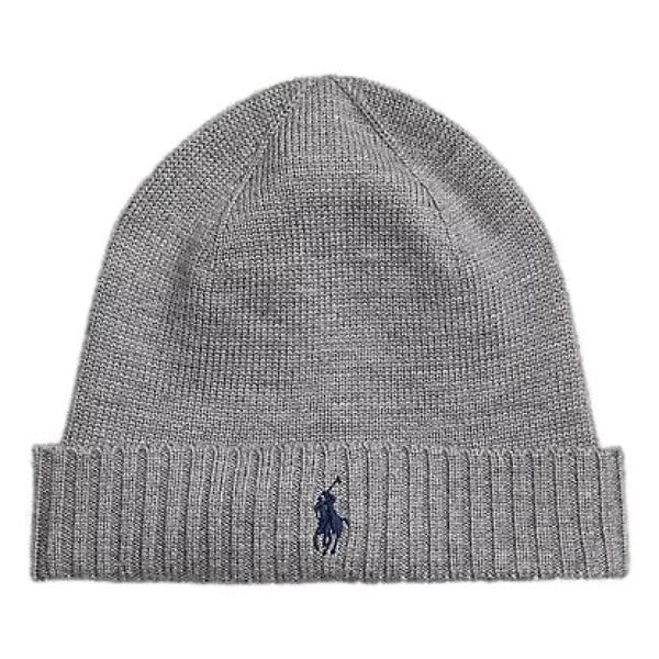 POLO RALPH LAUREN M MUTS ONE / GRIJS POLO RALPH LAUREN Wollen beanie met kenmerkende Pony - Match Laren