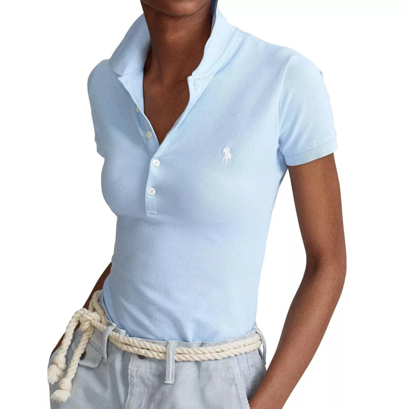 POLO RALPH LAUREN M POLO Polo Ralph Lauren Slim fit Polo-shirt met stretch lichtblauw - Match Laren