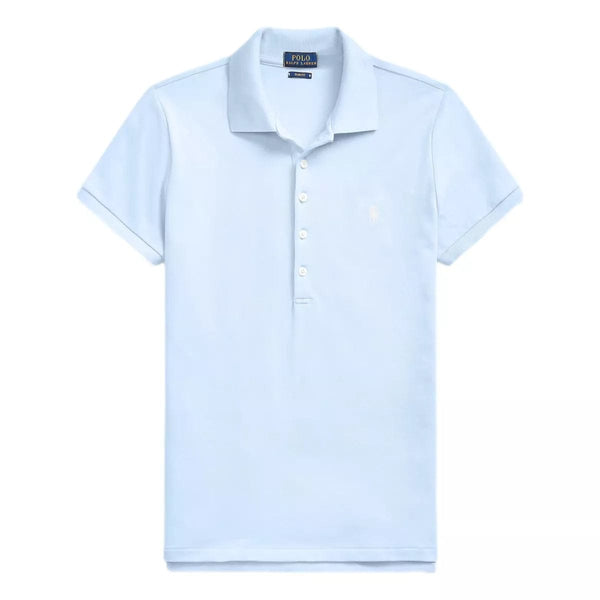 POLO RALPH LAUREN M POLO S / LICHTBLAUW Polo Ralph Lauren Slim fit Polo-shirt met stretch lichtblauw - Match Laren