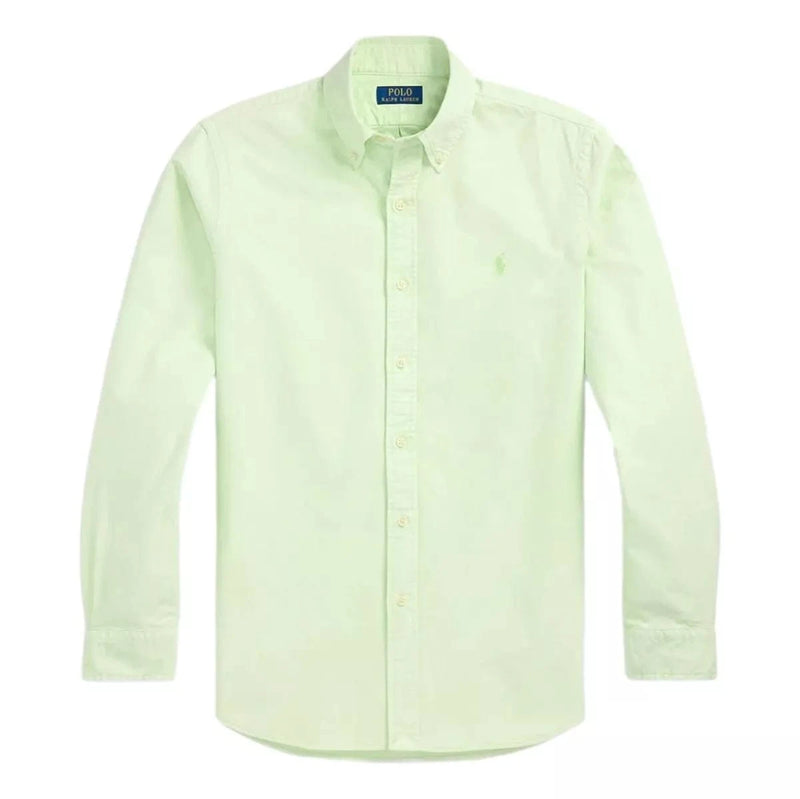 POLO RALPH LAUREN M SHIRT M / LINDEGROEN Polo Ralph Lauren Pique Overhemd Lindegroen - Match Laren