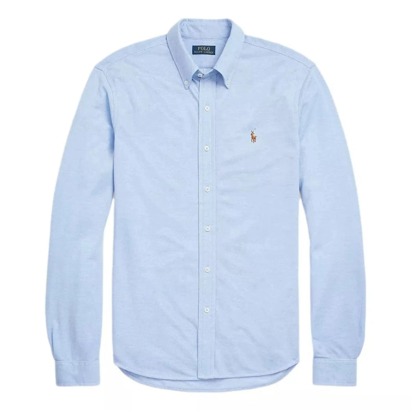 POLO RALPH LAUREN M SHIRT Polo Ralph Lauren Gebreid Oxford Overhemd Lichtblauw - Match Laren