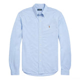 POLO RALPH LAUREN M SHIRT Polo Ralph Lauren Gebreid Oxford Overhemd Lichtblauw - Match Laren