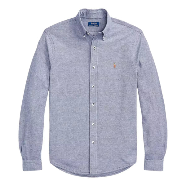 POLO RALPH LAUREN M SHIRT Polo Ralph Lauren Gebreid Oxford Overhemd Marine - Match Laren