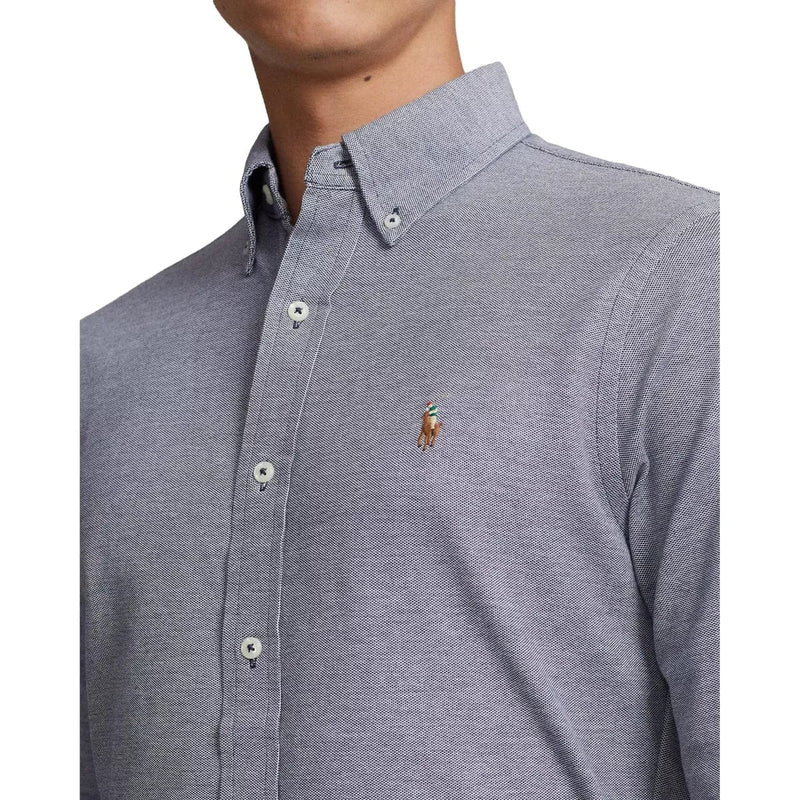 POLO RALPH LAUREN M SHIRT Polo Ralph Lauren Gebreid Oxford Overhemd Marine - Match Laren