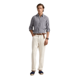 POLO RALPH LAUREN M SHIRT Polo Ralph Lauren Linnen Overhemd Gestreept Marine - Match Laren