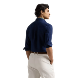 POLO RALPH LAUREN M SHIRT Polo Ralph Lauren Linnen Overhemd Marine - Match Laren