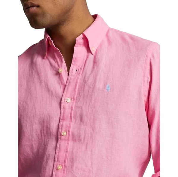 POLO RALPH LAUREN M SHIRT Polo Ralph Lauren Linnen Overhemd Roze - Match Laren