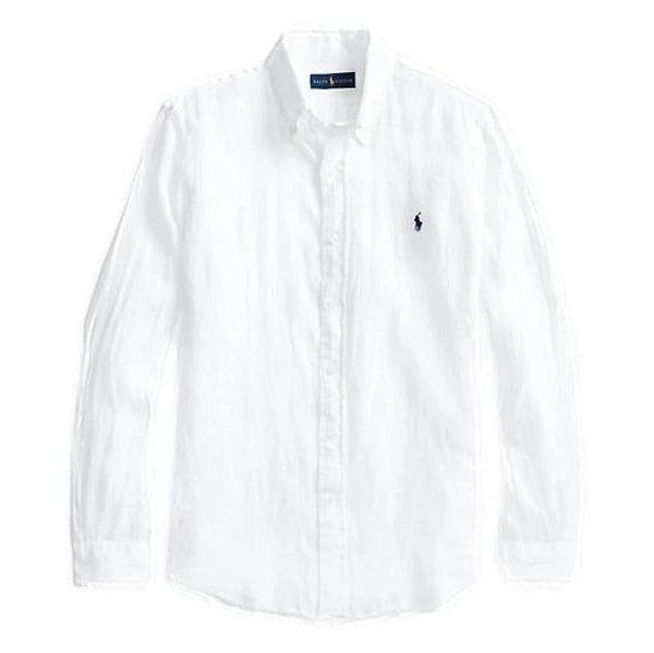 POLO RALPH LAUREN M SHIRT Polo Ralph Lauren Linnen Overhemd Wit - Match Laren