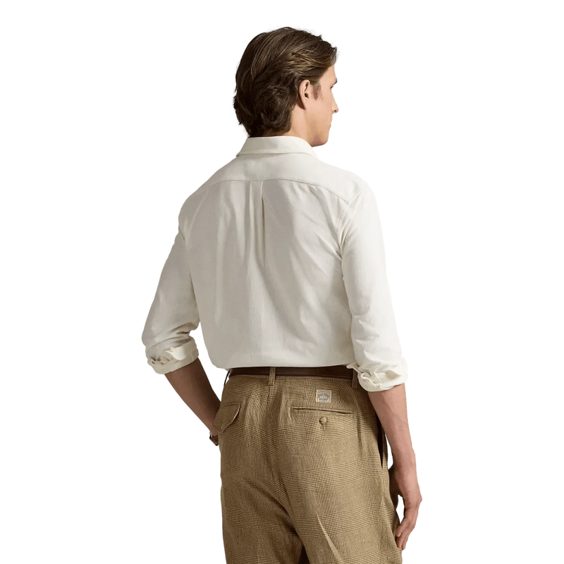 POLO RALPH LAUREN M SHIRT Polo Ralph Lauren Mesh Overhemd Creme - Match Laren