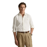 POLO RALPH LAUREN M SHIRT Polo Ralph Lauren Mesh Overhemd Creme - Match Laren