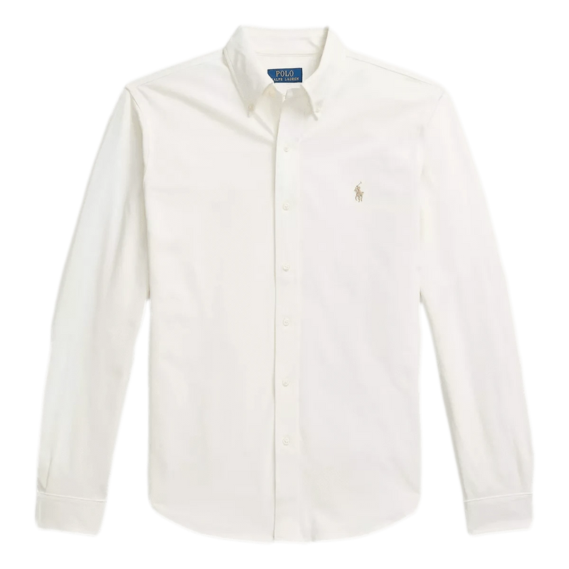 POLO RALPH LAUREN M SHIRT Polo Ralph Lauren Mesh Overhemd Creme - Match Laren