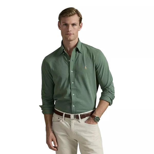 POLO RALPH LAUREN M SHIRT Polo Ralph Lauren Mesh Overhemd Groen - Match Laren