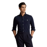 POLO RALPH LAUREN M SHIRT Polo Ralph Lauren Mesh Overhemd Marine - Match Laren