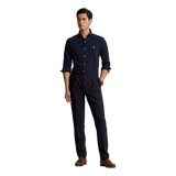 POLO RALPH LAUREN M SHIRT Polo Ralph Lauren Mesh Overhemd Marine - Match Laren