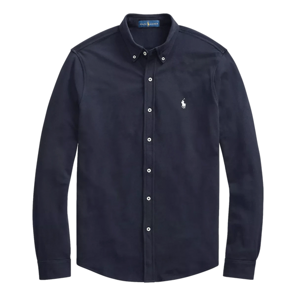 POLO RALPH LAUREN M SHIRT Polo Ralph Lauren Mesh Overhemd Marine - Match Laren