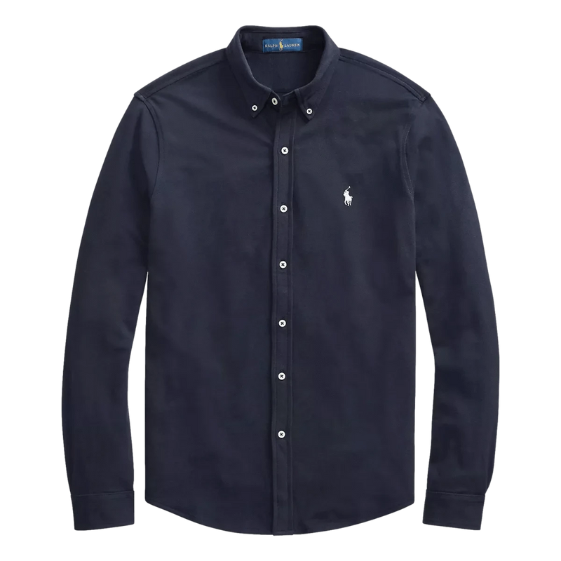 POLO RALPH LAUREN M SHIRT Polo Ralph Lauren Mesh Overhemd Marine - Match Laren