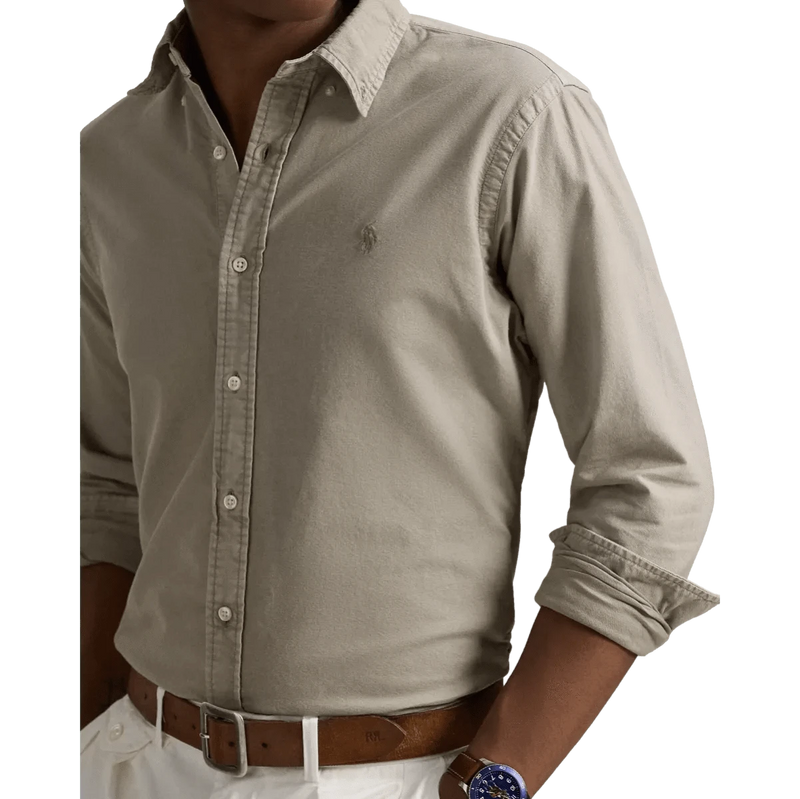 POLO RALPH LAUREN M SHIRT Polo Ralph Lauren Oxford Overhemd Olijf - Match Laren